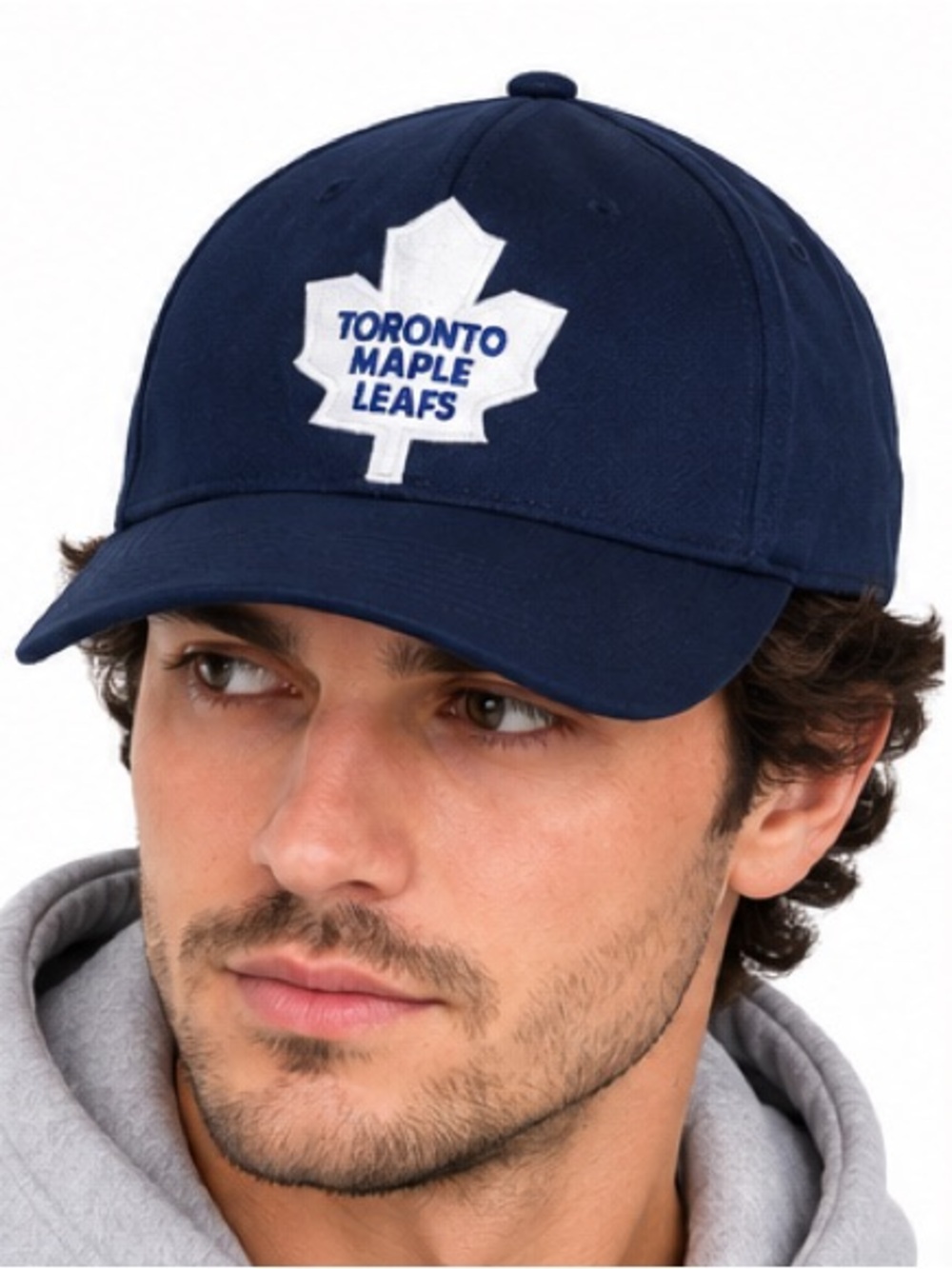 Toronto Maple Leafs NHL Adjustable Strapback Hat Navy Blue Embroidered Logo NWT